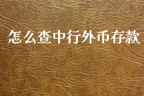 怎么查中行外币存款_https://m.letulww.com_股指期货交易时间_第1张