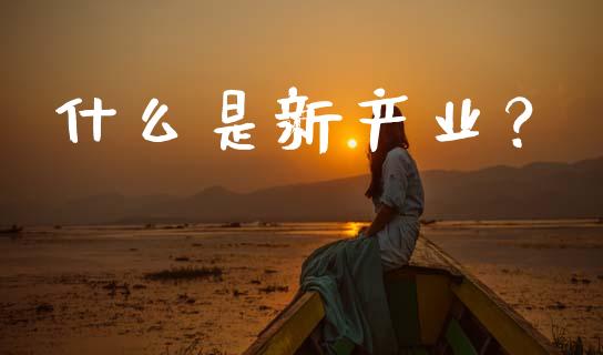 什么是新产业？_https://m.letulww.com_期货交易软件_第1张