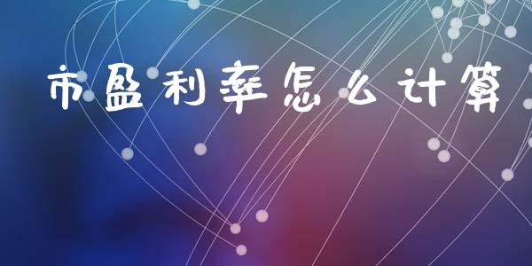 市盈利率怎么计算_https://m.letulww.com_期货交易软件_第1张