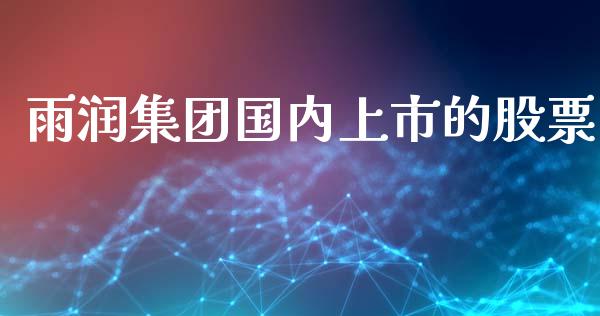 雨润集团国内上市的股票_https://m.letulww.com_股指期货交易时间_第1张