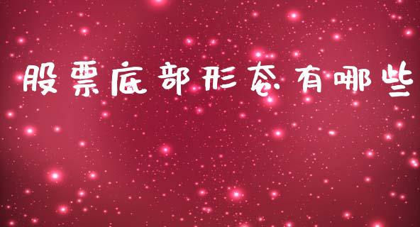 股票底部形态有哪些_https://m.letulww.com_股指期货交易时间_第1张